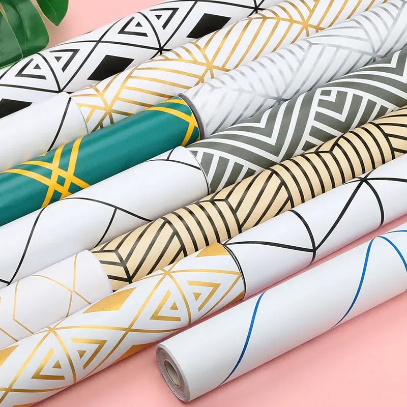 Pvc Panel Background - Wallpaper tebal gaya Nordic, perekat sendiri