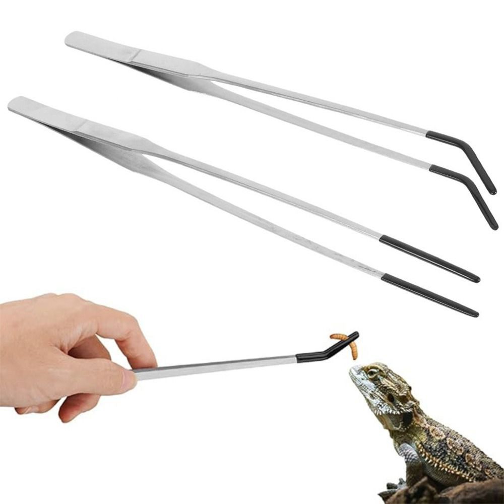 Feeding Tong Stainless - 2 Buah Pinset Pemberi Makan Akuarium