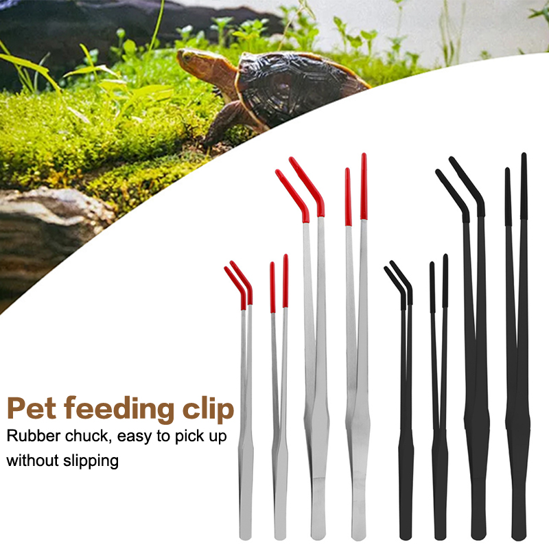 Alat Perawatan Akuarium dari B - Feeding Tong Stainless ulasan dan harga