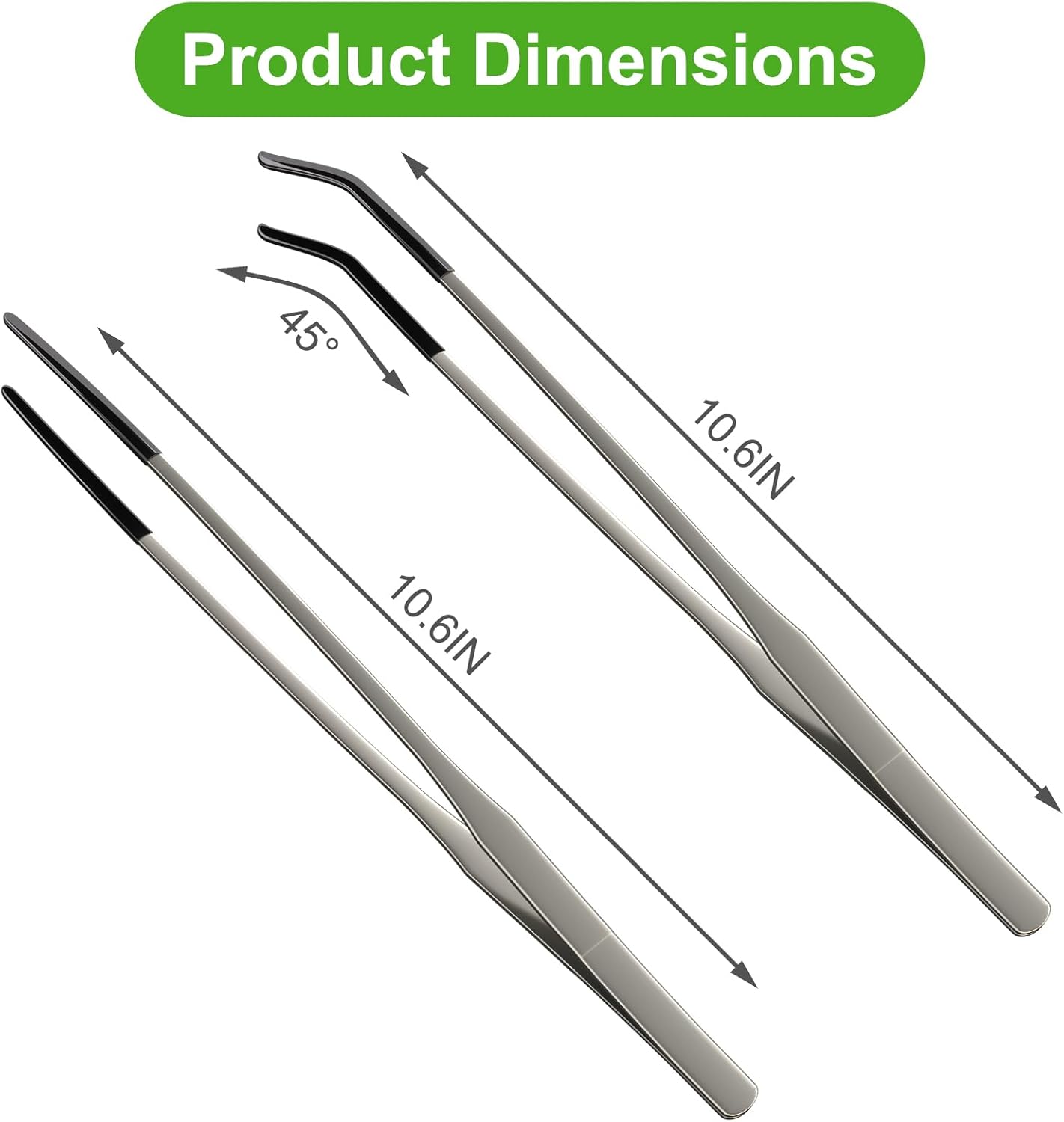 2 Buah Penjepit Makanan Reptil - Feeding Tong Stainless ulasan dan harga